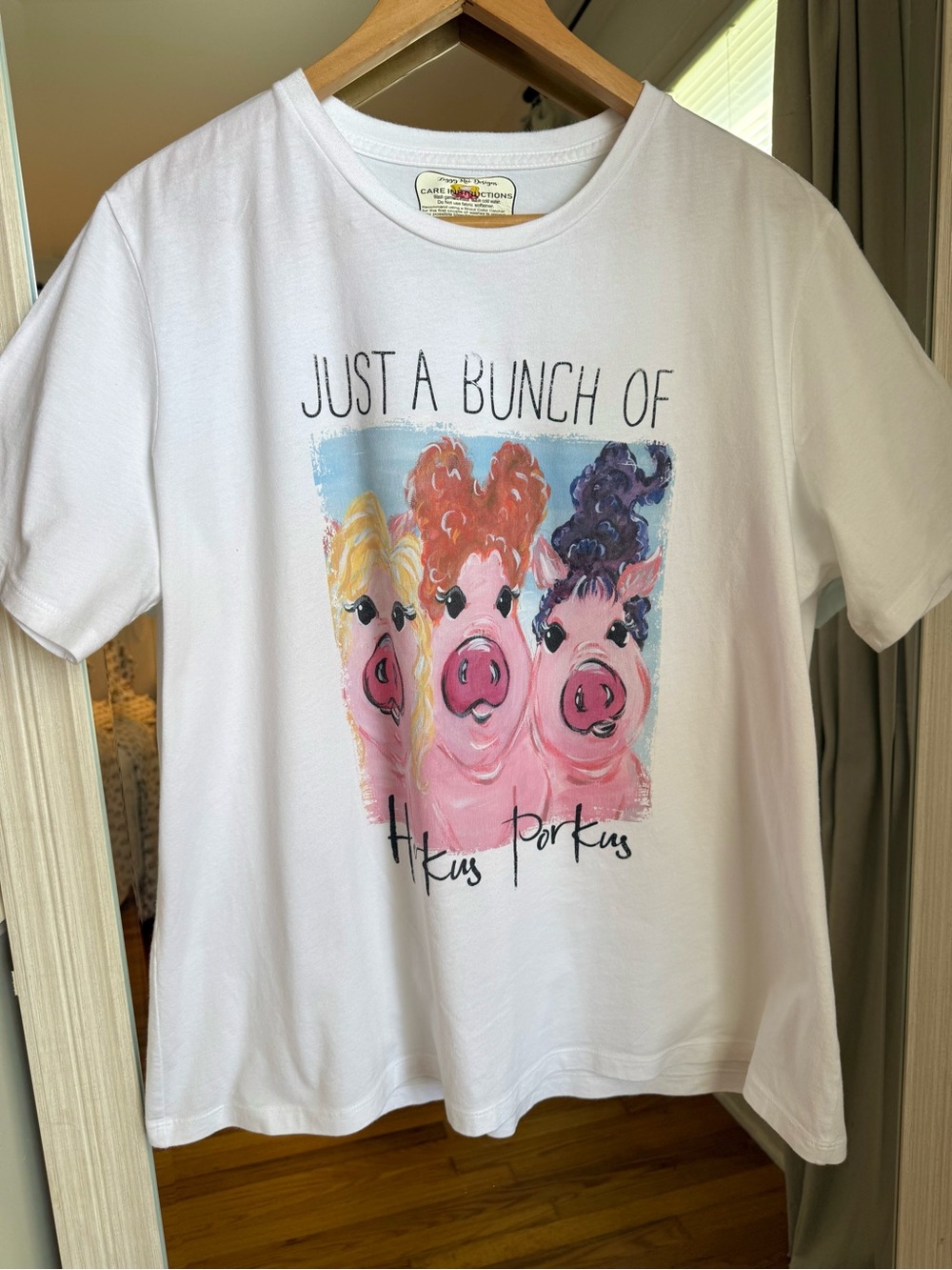 Women’s Halloween Just a Bunch of Horkus Porkus Hocus Pocus Custom Graphic Shirt